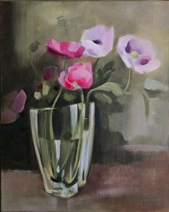 Unikot, öljyväri, 41x33 cm, v.2024